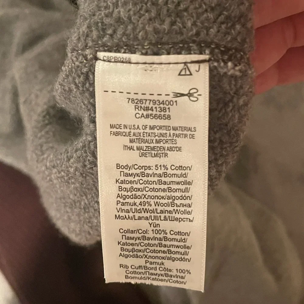 RRL Grey Cardigan Size M - Picture 4 of 4